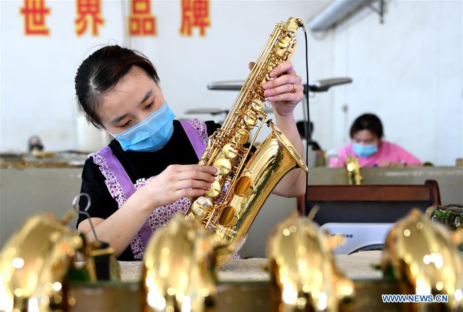 CHINA-HEBEI-MUSICAL INSTRUMENT-INDUSTRY-POVERTY RELIEF (CN)
