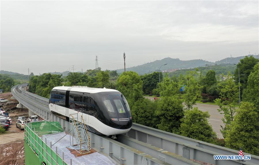 CHINA-CHONGQING-RAIL TRANSIT-SKYSHUTTLE-TRIAL OPERATION (CN)