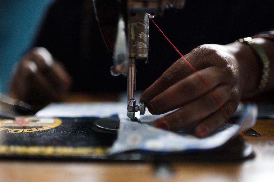 Asia Album Nepali volunteers make reusable sanitary pads for needy