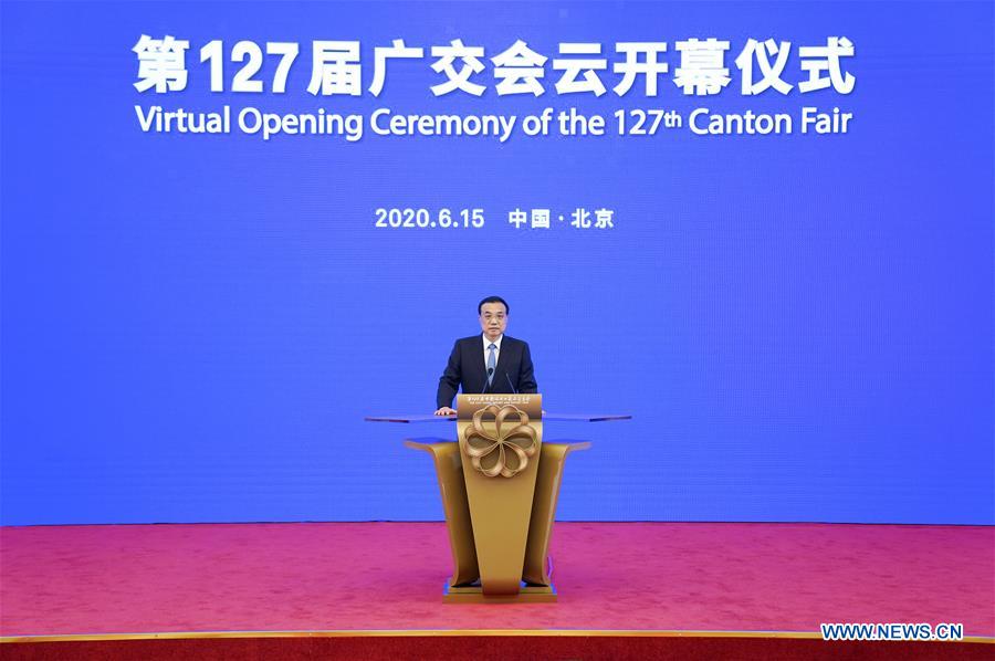 CHINA-BEIJING-LI KEQIANG-CANTON FAIR-VIRTUAL OPENING CEREMONY (CN)