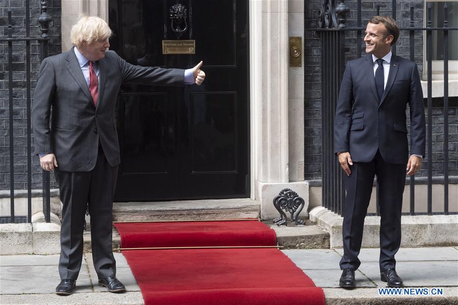 BRITAIN-LONDON-PM-FRANCE-PRESIDENT-MEETING