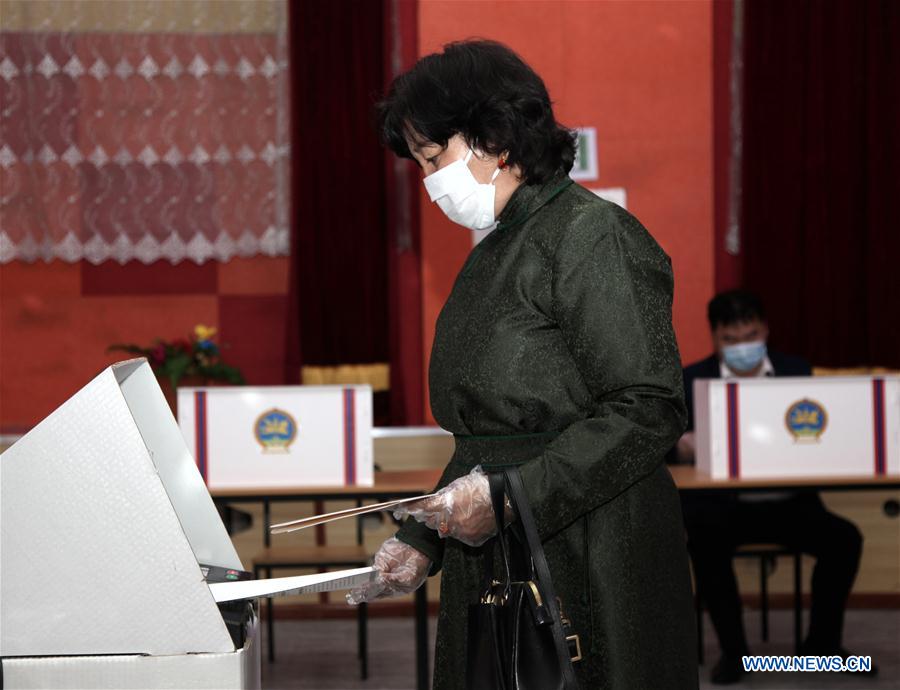 MONGOLIA-ULAN BATOR-COVID-19-PARLIAMENTARY ELECTION