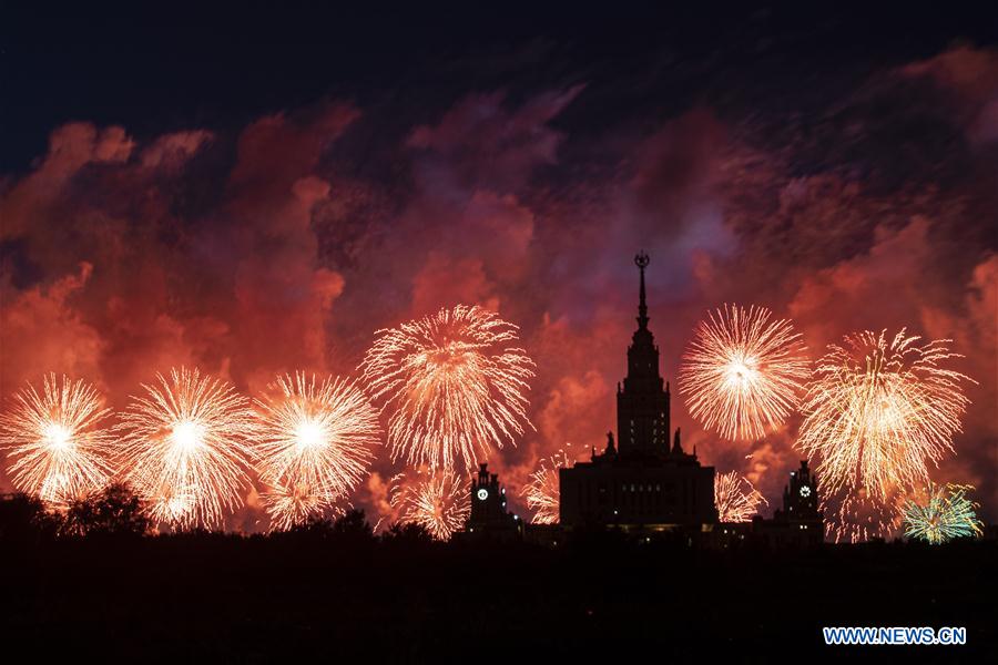 RUSSIA-MOSCOW-FIREWORKS