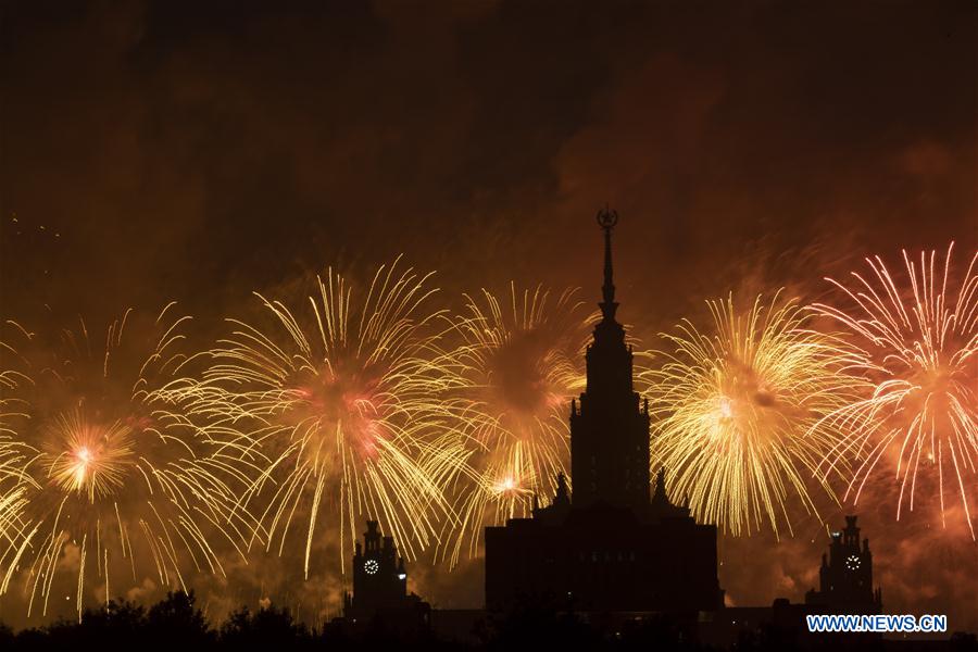 RUSSIA-MOSCOW-FIREWORKS