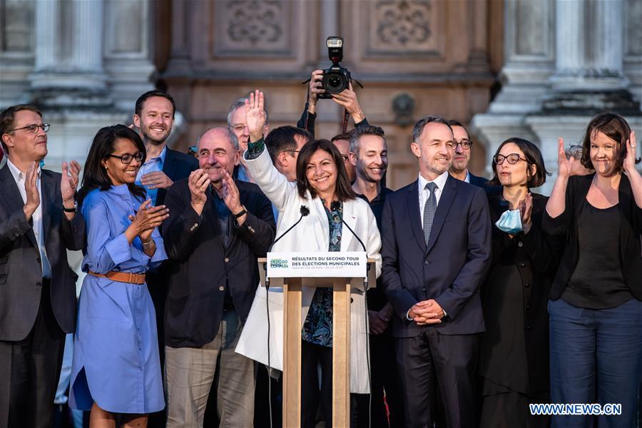 FRANCE-PARIS-MUNICIPAL ELECTIONS-PARIS MAYOR-ANNE HIDALGO