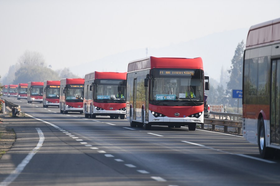 Chile's capital sees 150 new Chinesemade electric buses Xinhua