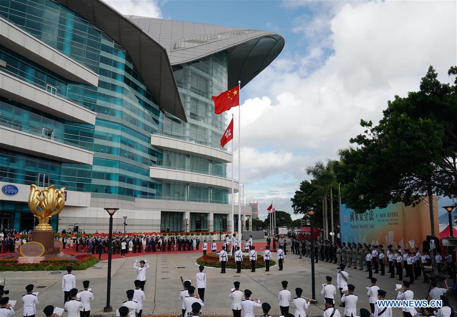 CHINA-HONG KONG-FLAG-RAISING CEREMONY(CN)