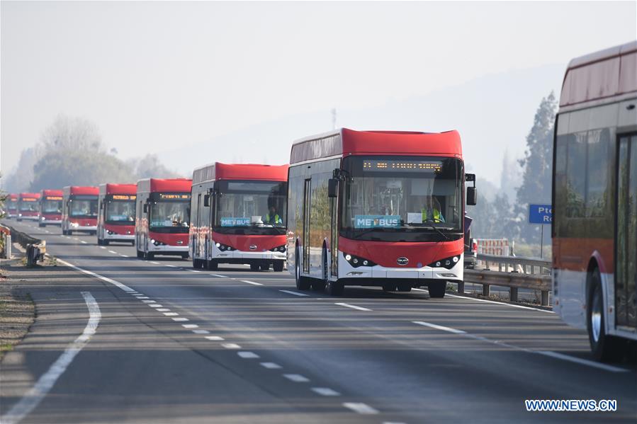 CHILE-SANTIAGO-CHINA-ELECTRIC BUSES