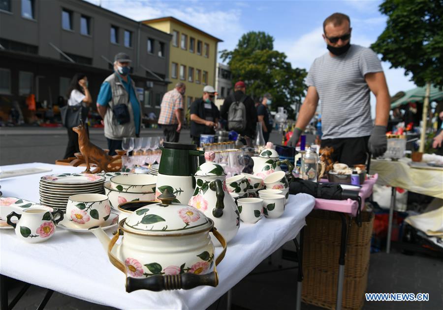 Flea Market reopens in Frankfurt, Germany Xinhua English.news.cn