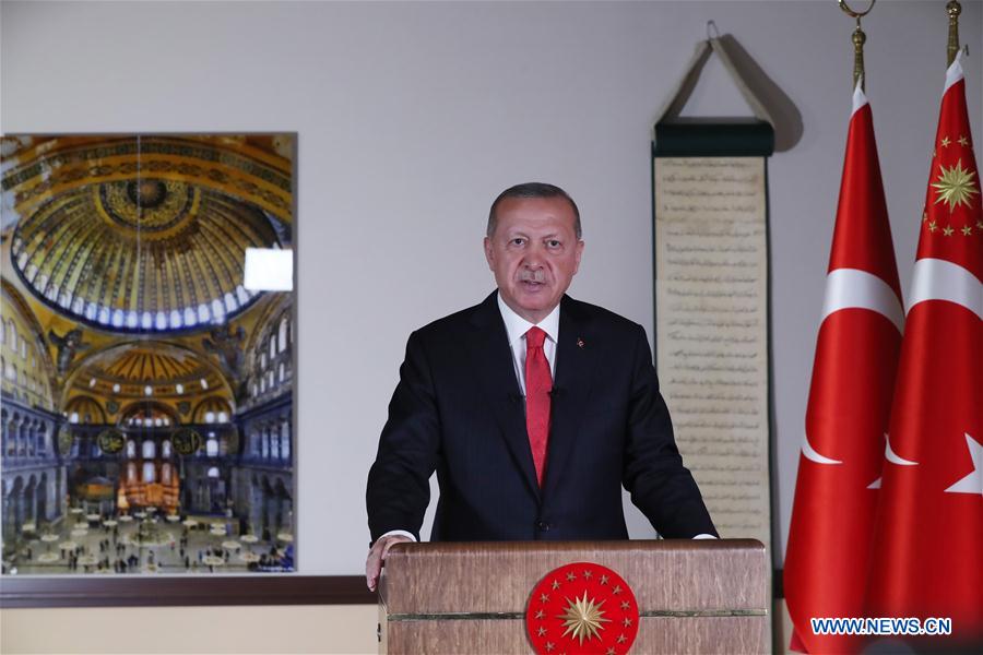 TURKEY-ANKARA-PRESIDENT-TELEVISED ADDRESS