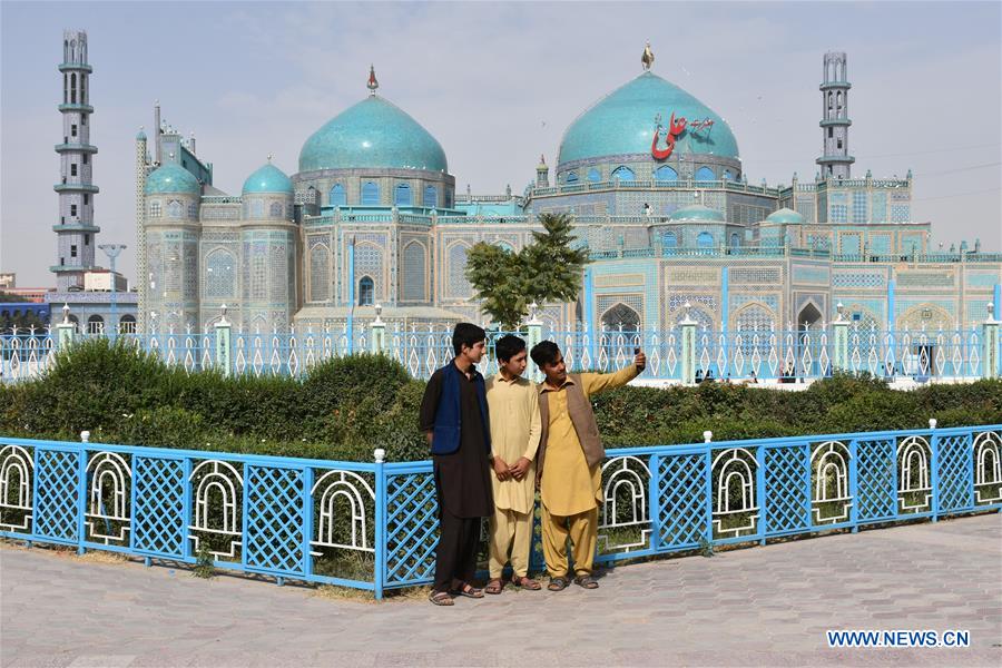 AFGHANISTAN-BALKH-REOPEN-BLUE MOSQUE-COVID-19