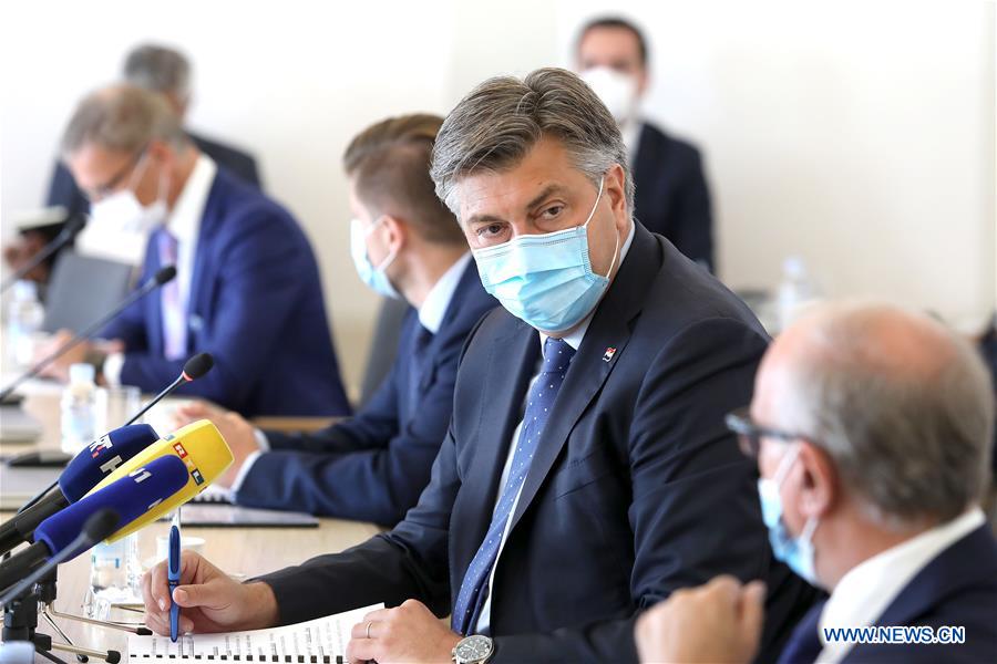 People wear face masks in Croatia Xinhua English.news.cn
