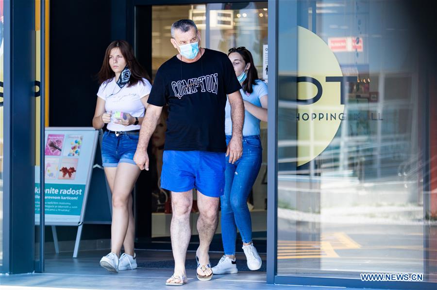 People wear face masks in Croatia Xinhua English.news.cn