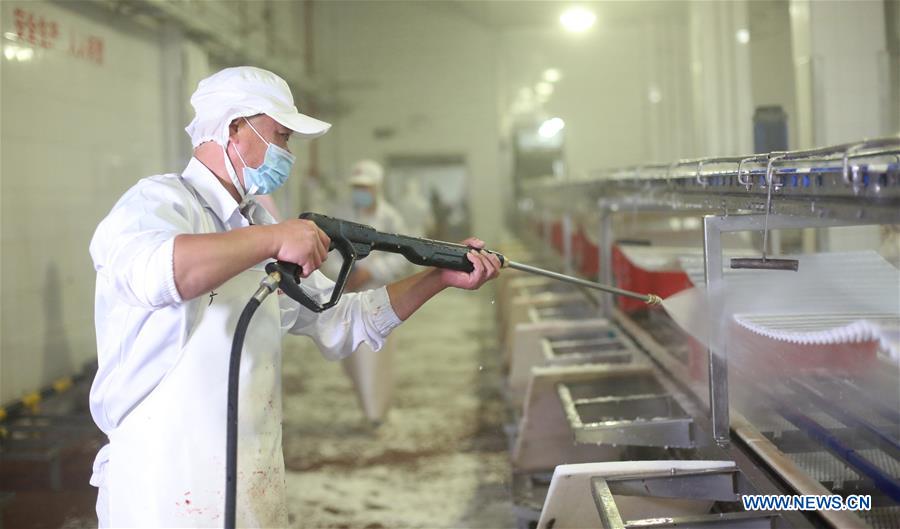 CHINA-BEIJING-COVID-19-MEAT-SUPPLY CHAIN-DISINFECTION (CN)