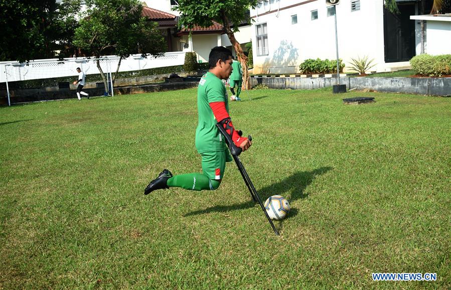 (SP)INDONESIA-JAKARTA-COVID-19-FOOTBALL-AMPUTEES