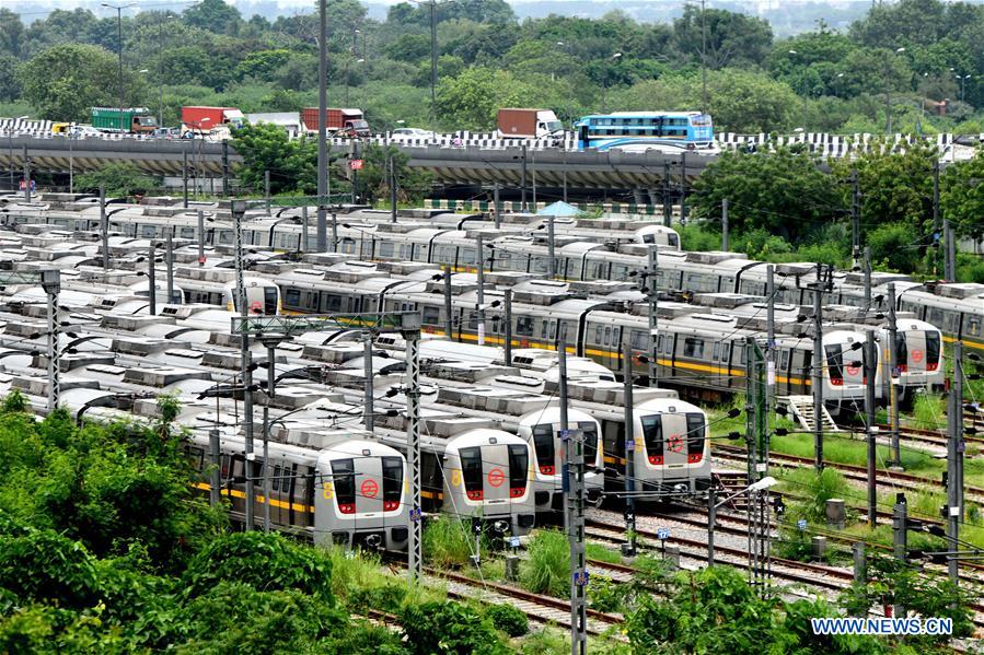 INDIA-NEW DELHI-METRO TRAIN-SUSPENDED