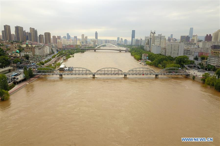 CHINA-GANSU-LANZHOU-YELLOW RIVER-FLOOD (CN)