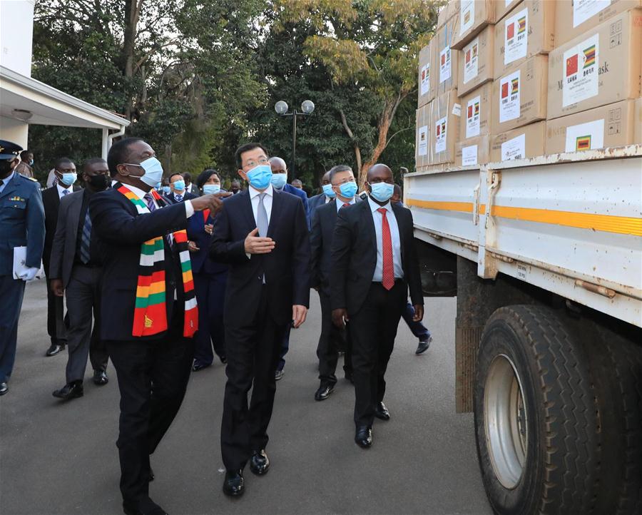 China donates medical supplies to Zimbabwe for fighting COVID19