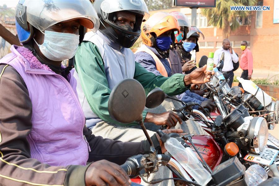 UGANDA-KAMPALA-COVID-19-COMMERCIAL MOTORCYCLE RIDERS