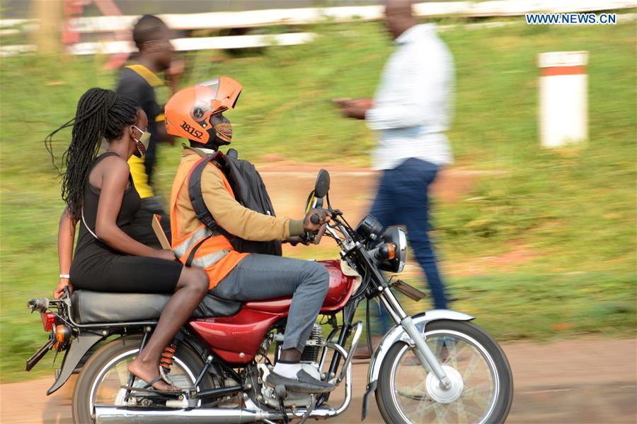 UGANDA-KAMPALA-COVID-19-COMMERCIAL MOTORCYCLE RIDERS