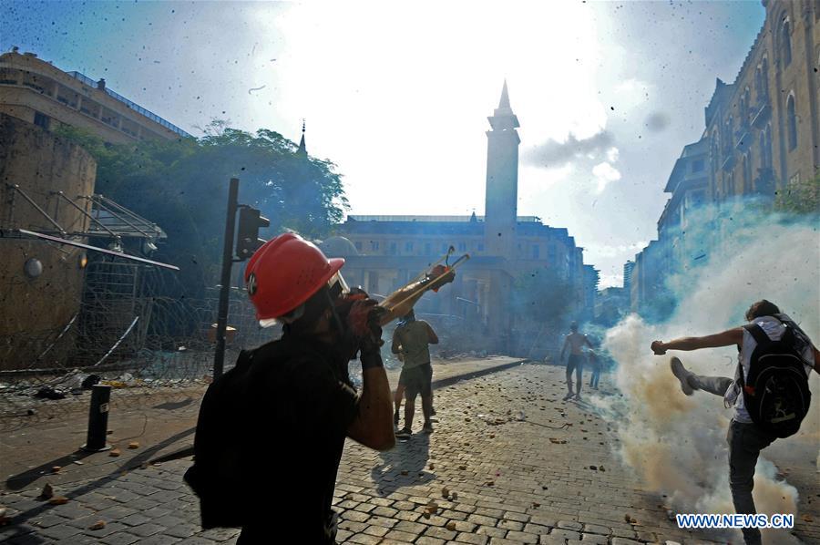 LEBANON-BEIRUT-PROTESTS-CLASHES