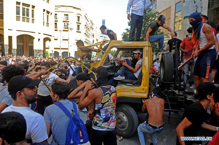 LEBANON-BEIRUT-PROTESTS-CLASHES