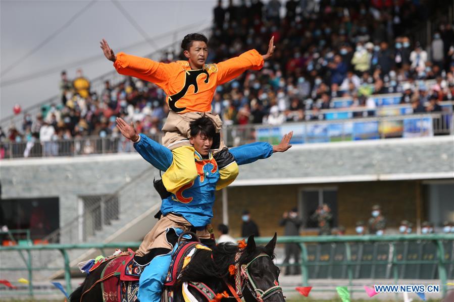CHINA-GANSU-MAQU-HORSE RACING FESTIVAL-OPENING (CN)