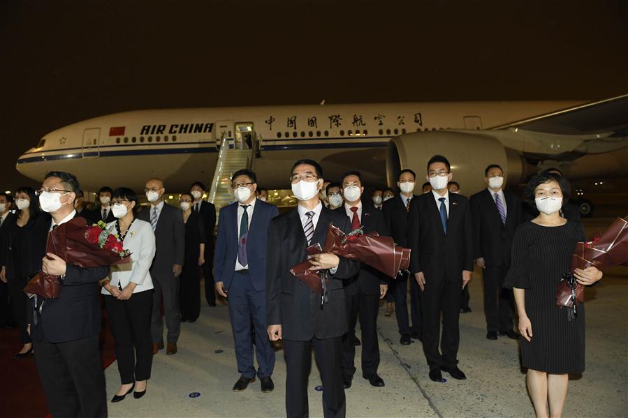 CHINA-BEIJING-CHINESE CONSULATE GENERAL IN HOUSTON-STAFF-ARRIVAL (CN)