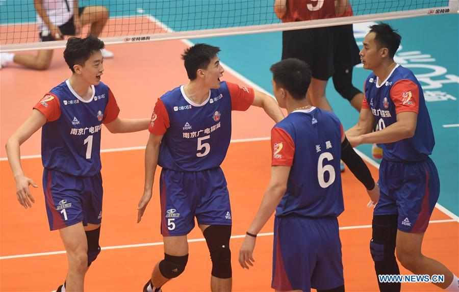 Chinese men's volleyball league Jiangsu vs. Liaoning Xinhua