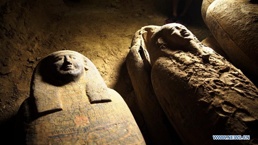 EGYPT-GIZA-ANCIENT COFFINS-DISCOVERY