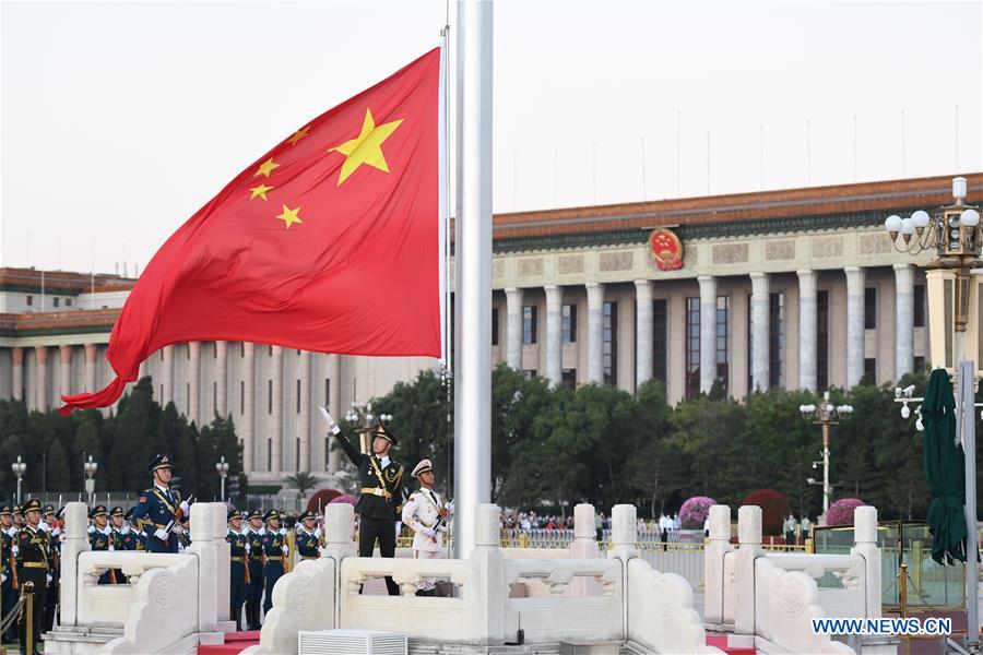 CHINA-BEIJING-TIAN'ANMEN SQUARE-FLAG-RAISING CEREMONY (CN)