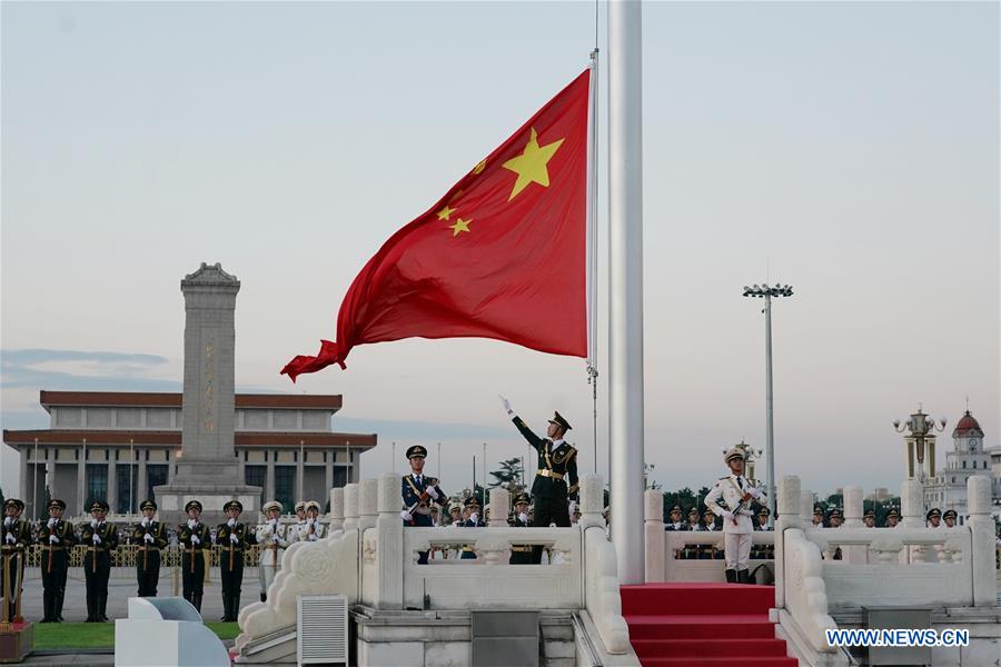 CHINA-BEIJING-TIAN'ANMEN SQUARE-FLAG-RAISING CEREMONY (CN)