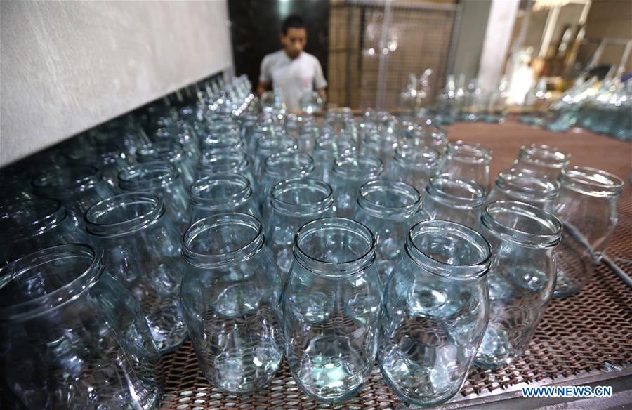 LEBANON-TRIPOLI-GLASS WASTE-RECYCLE