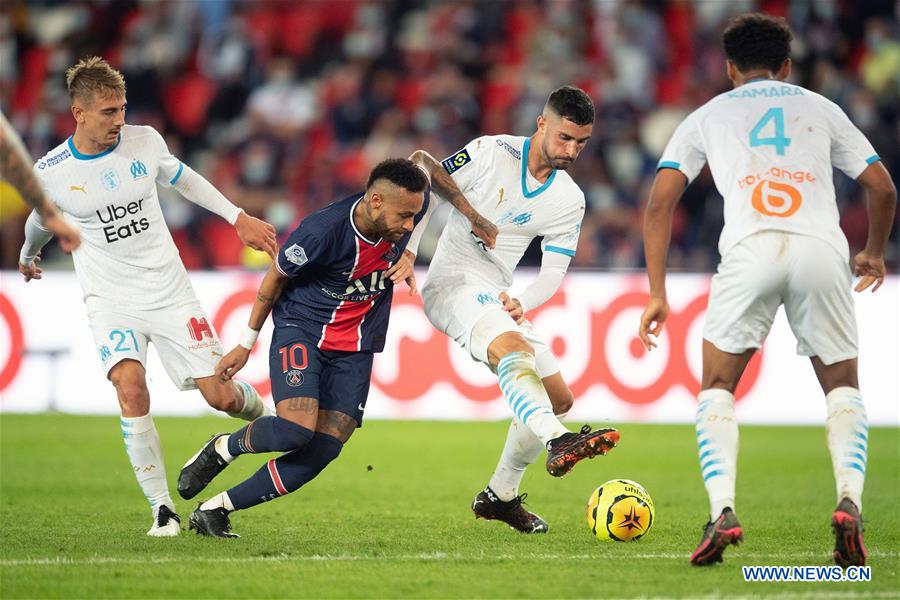 Paris SaintGermain vs. Olympique de Marseille in Ligue 1 match