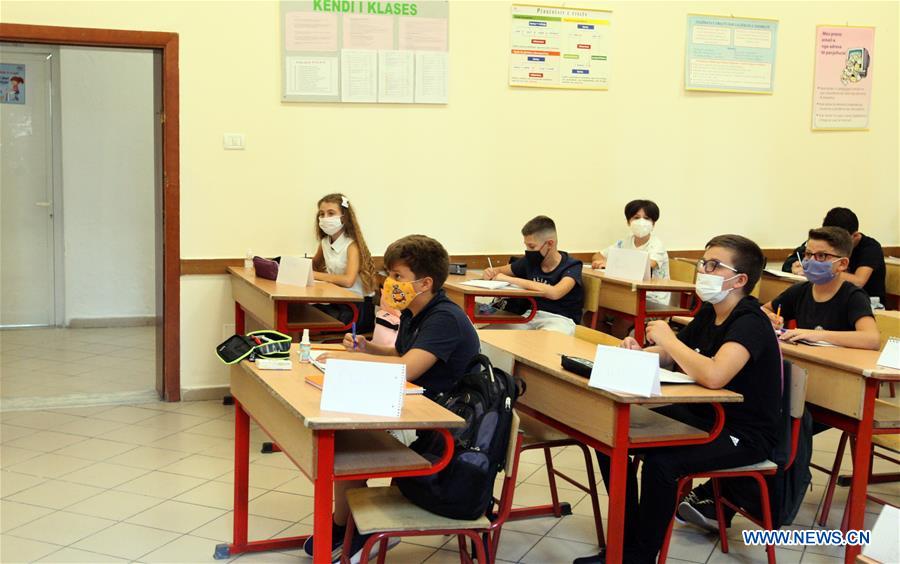 ALBANIA-TIRANA-SCHOOL-REOPENING
