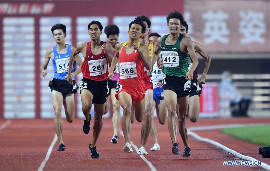 (SP)CHINA-SHAOXING-ATHLETICS-2020 CHINESE NATIONAL CHAMPIONSHIPS-MEN'S 800M (CN)
