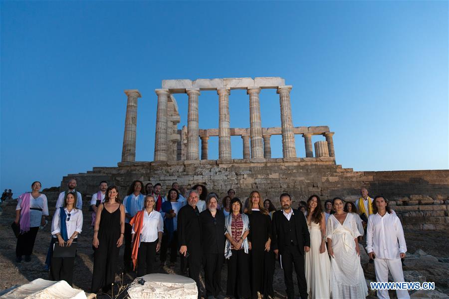 GREECE-CAPE SOUNION-MUSICAL-SINO-GREEK FRIENDSHIP