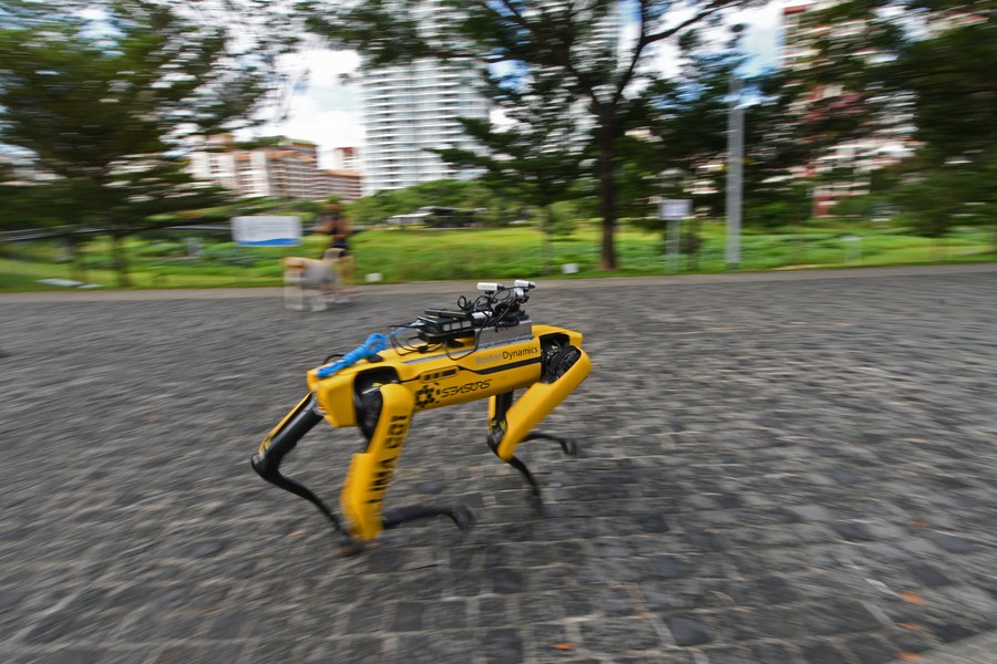Asia Album Meet robot dog Singapore's robot dog Spot patrols parks