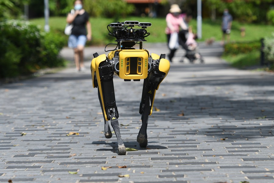 Asia Album Meet robot dog Singapore's robot dog Spot patrols parks