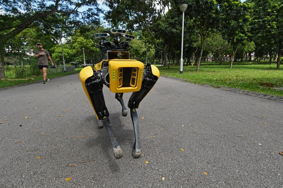 Asia Album Meet robot dog Singapore's robot dog Spot patrols parks
