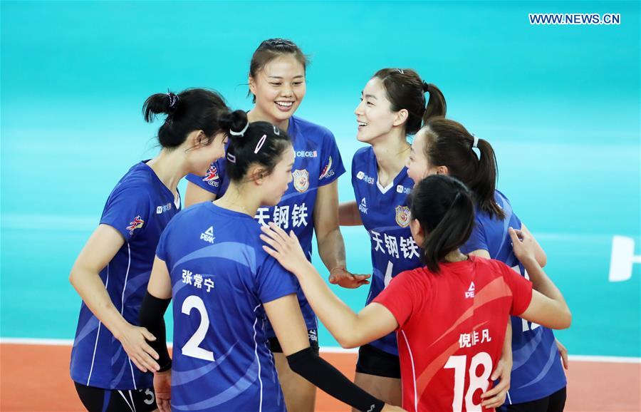 (SP)CHINA-JIANGMEN-VOLLEYBALL-CHINESE WOMEN'S CHAMPIONSHIP-JIANGSU VS HEBEI (CN)