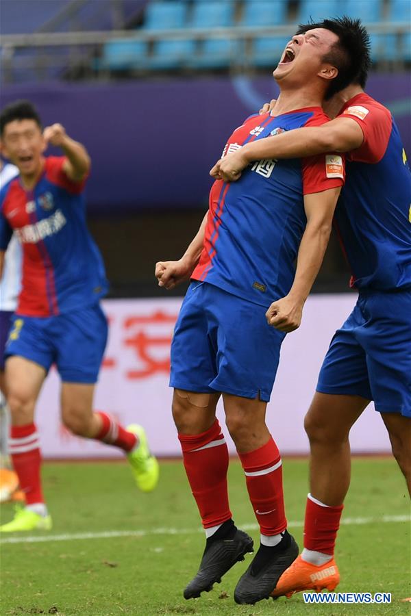 (SP)CHINA-SUZHOU-FOOTBALL-CSL-QINGDAO HUANGHAI VS TIANJIN TAIDA