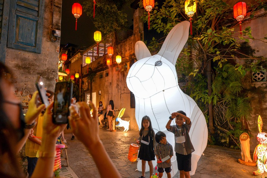 Asia Album People visit Jade Rabbit art installations in Kuala Lumpur
