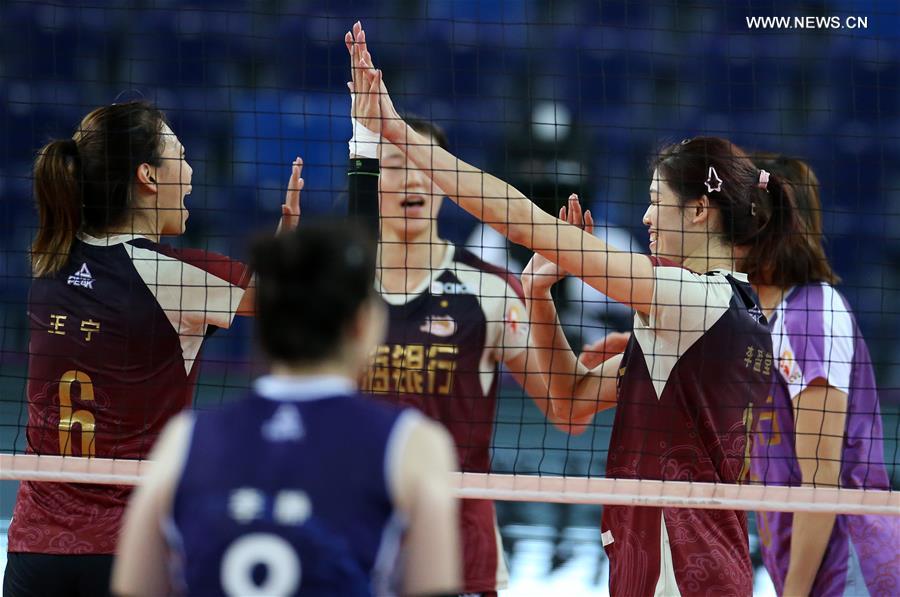 Highlights of Chinese Women's Volleyball Championship in South China's