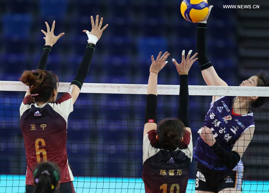 Highlights of Chinese Women's Volleyball Championship in South China's