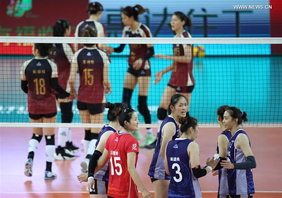 Highlights of Chinese Women's Volleyball Championship in South China's