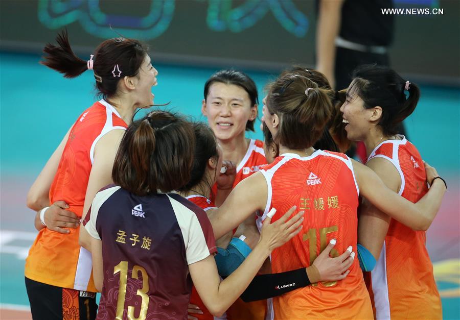 Highlights of Chinese Women's Volleyball Championship in South China's