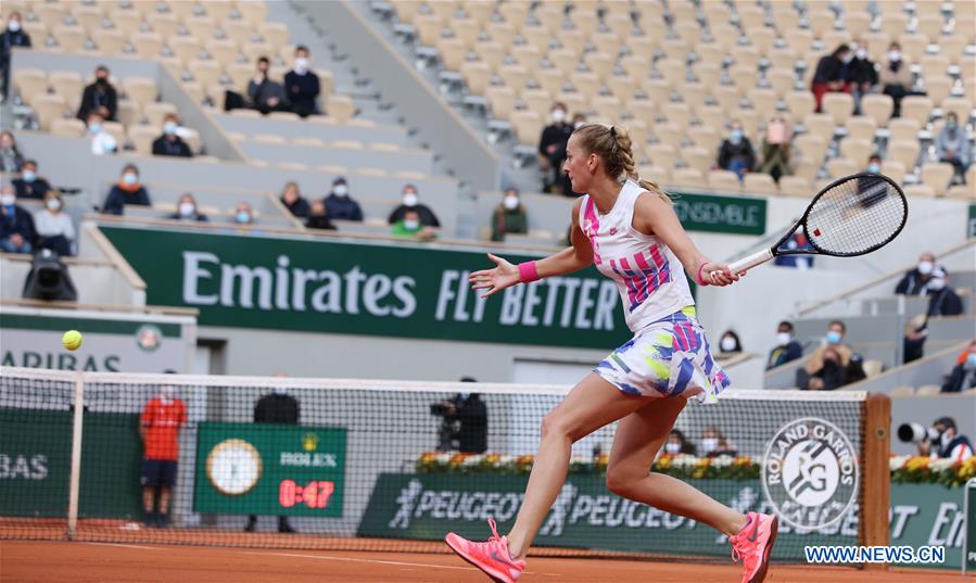 In pics French Open women's singles semifinal match Xinhua English
