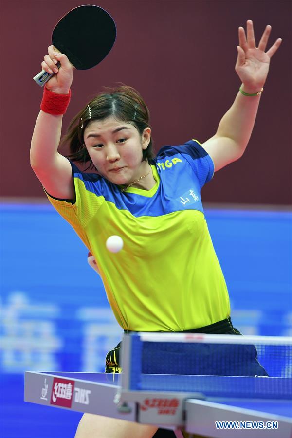 In pics: women's singles final match at Chinese National Tennis Championships - Xinhua |