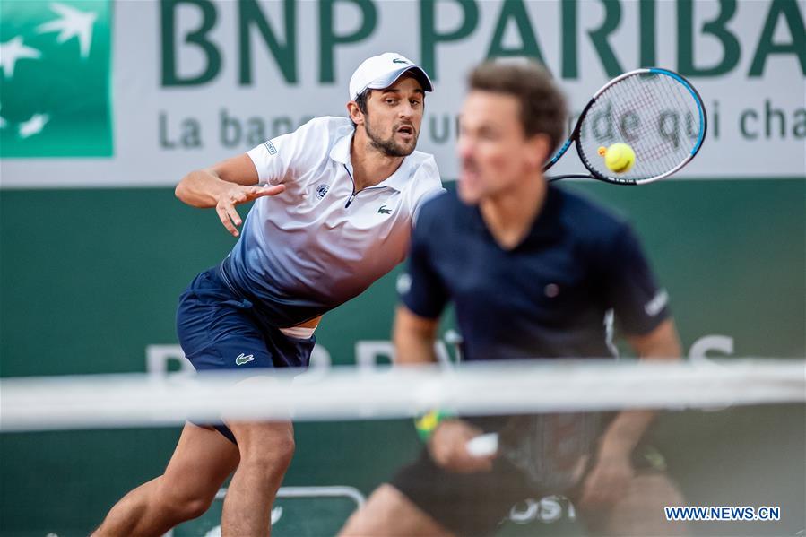 In pics French Open men's doubles final match Xinhua English.news.cn